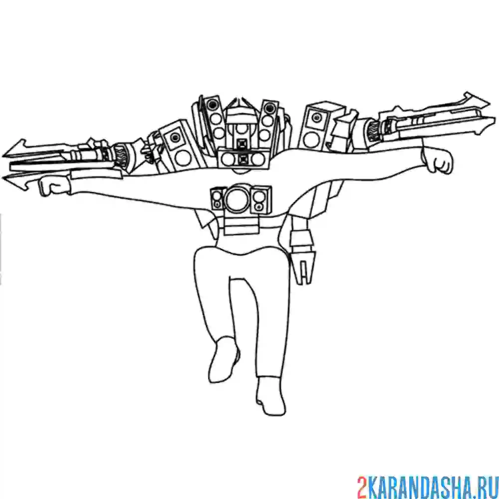 Раскраска спикермен 58