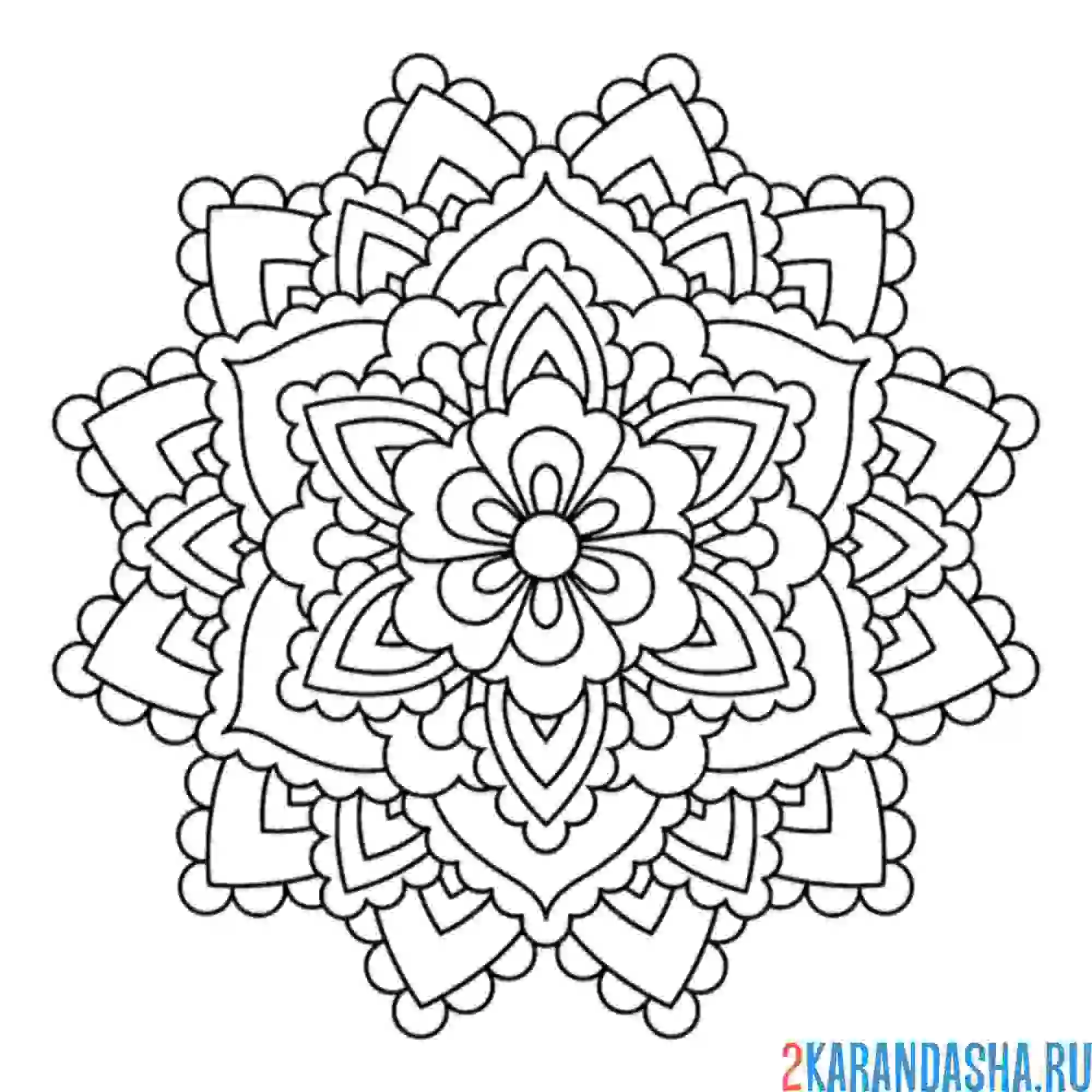Раскраска мандала опыт