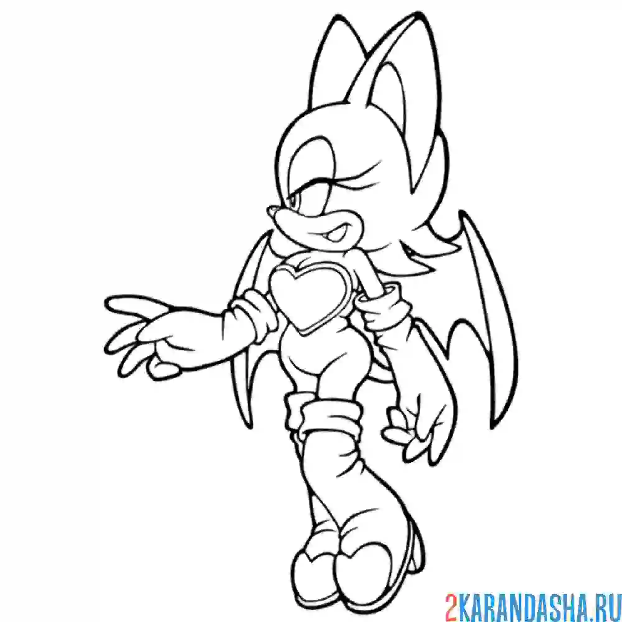 Раскраска руж летучая мышь