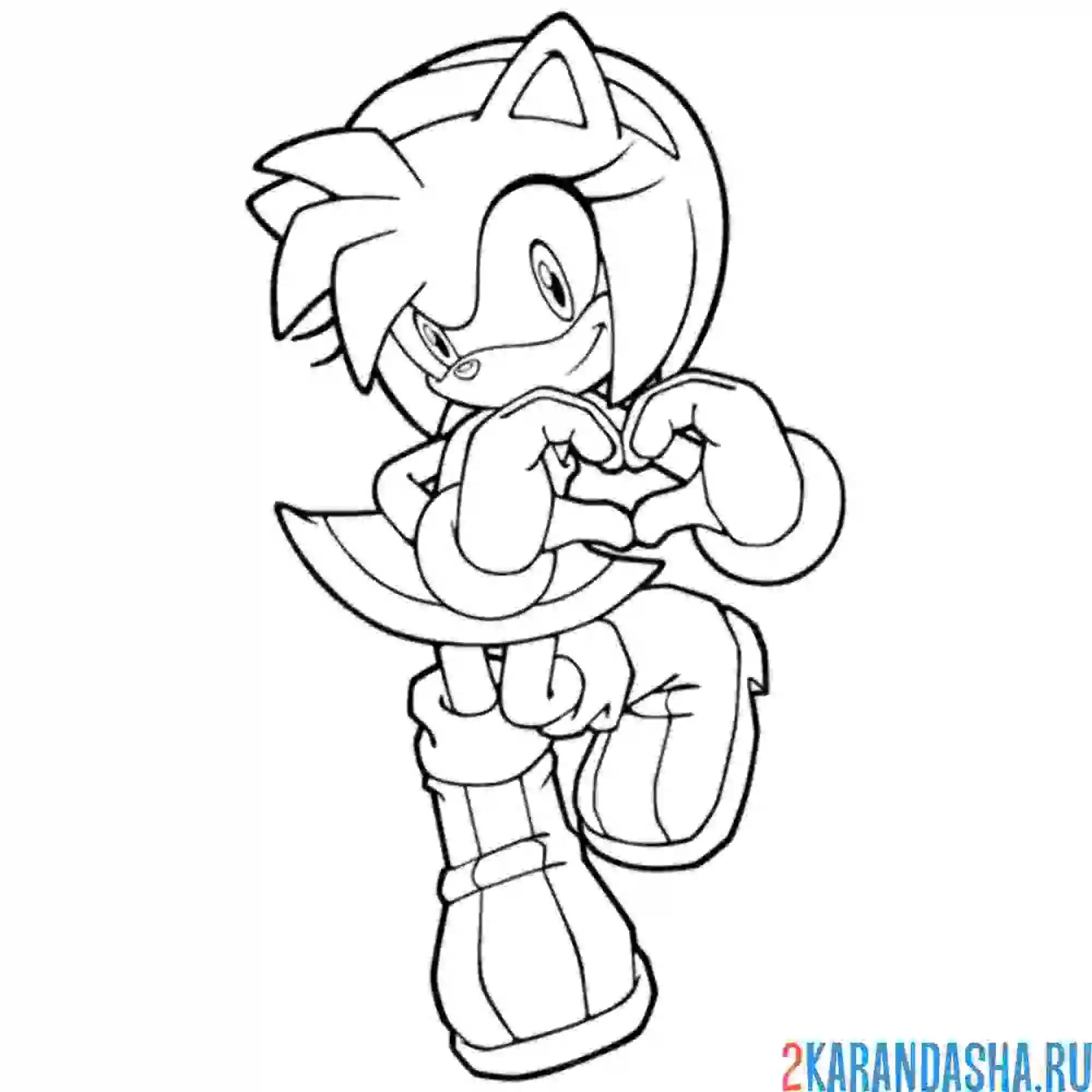 Раскраска эми роуз ежиха