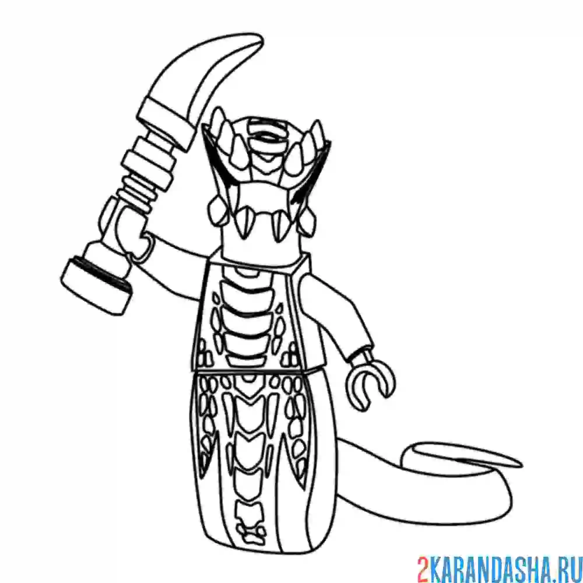 Раскраска ацидикус ниндзяго