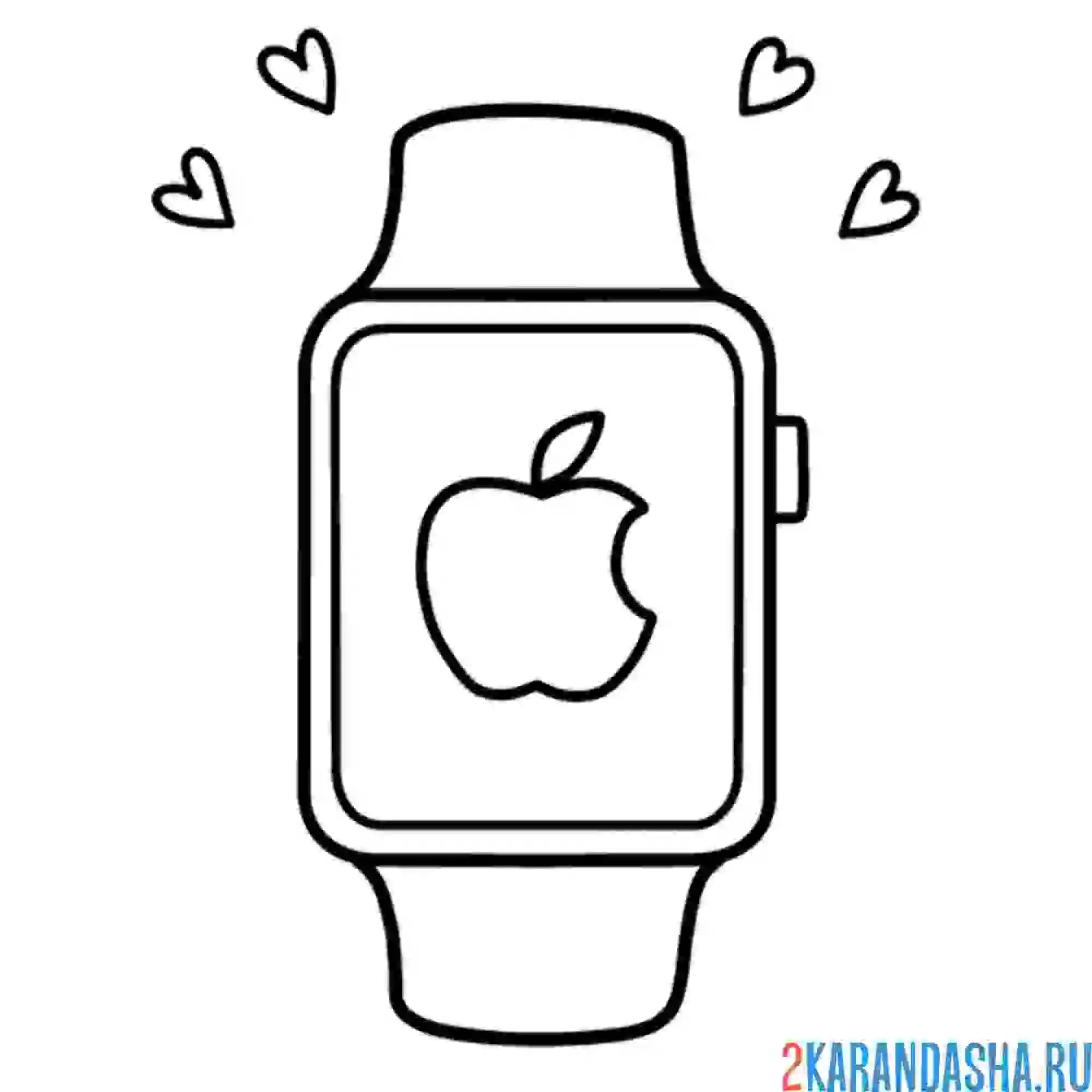 Раскраска apple watch