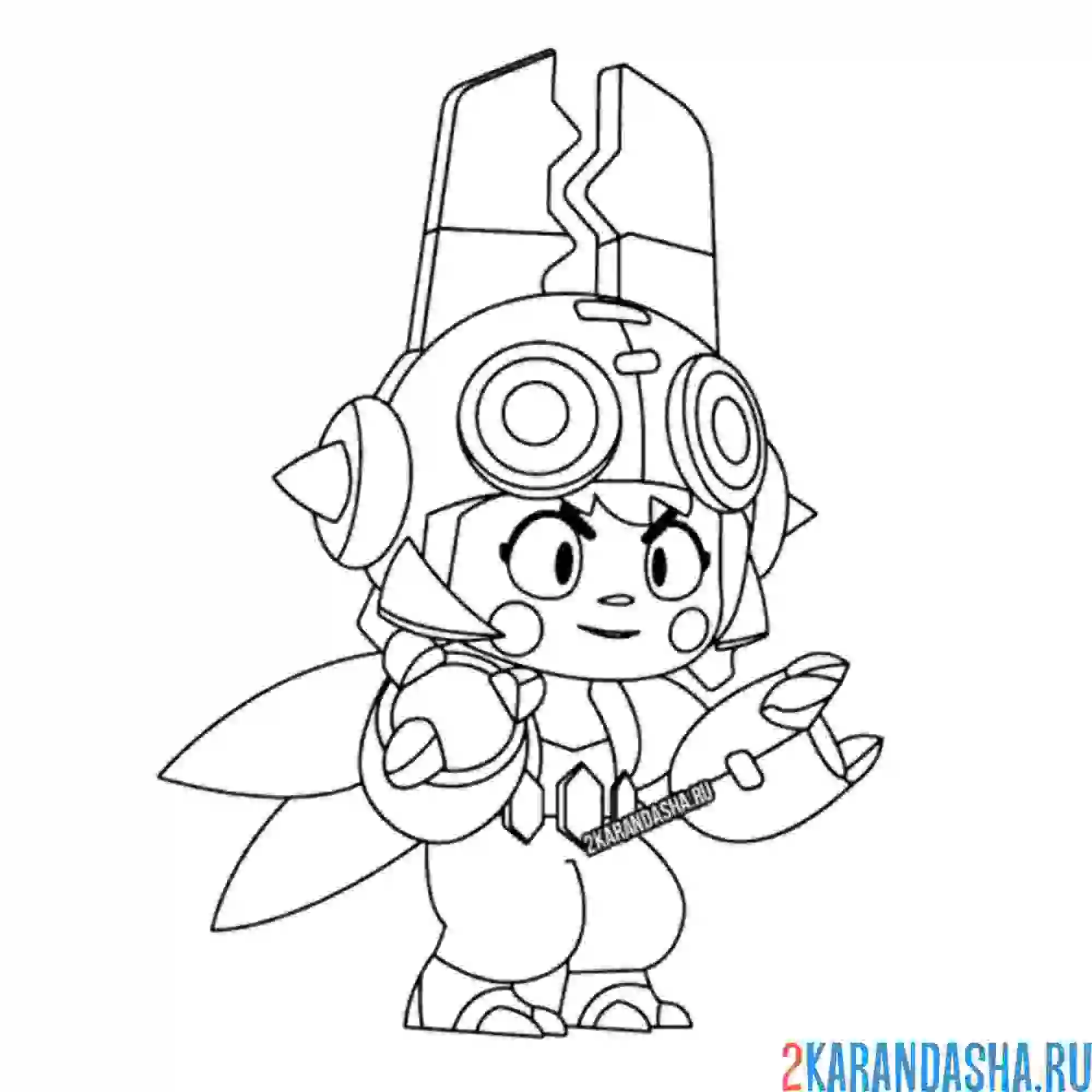 Раскраска беа мегамуха