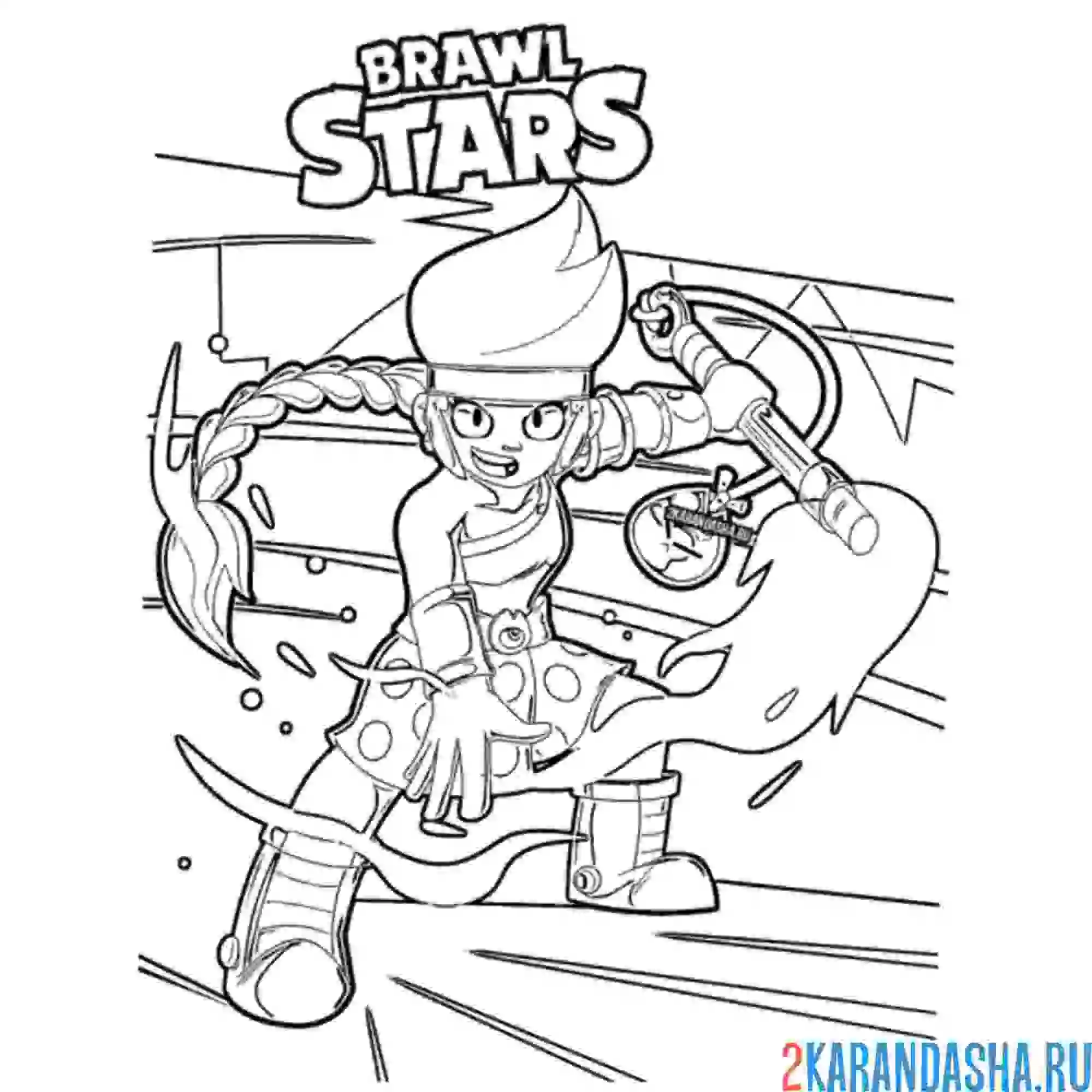 Раскраска боец амбер