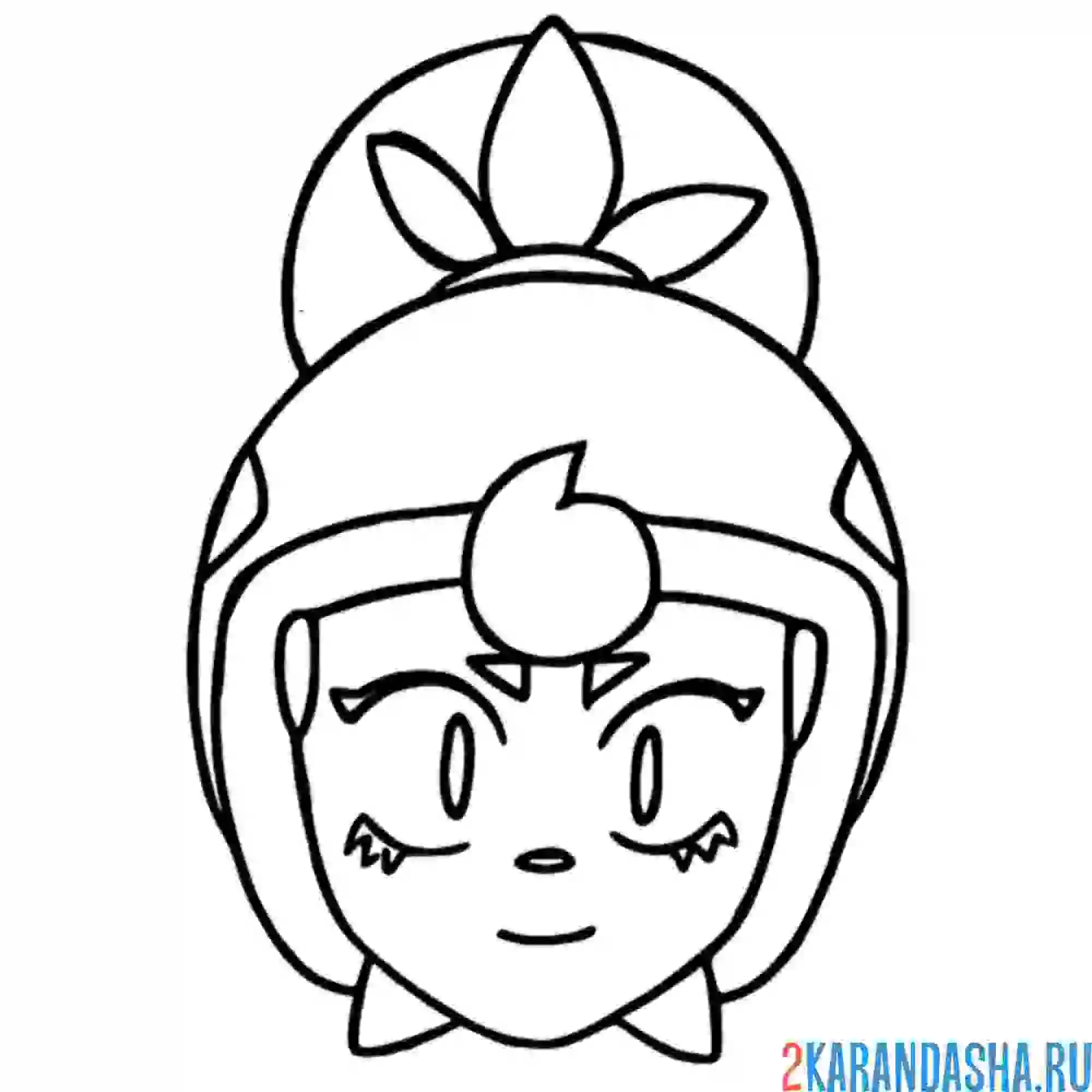 Раскраска джанет голова
