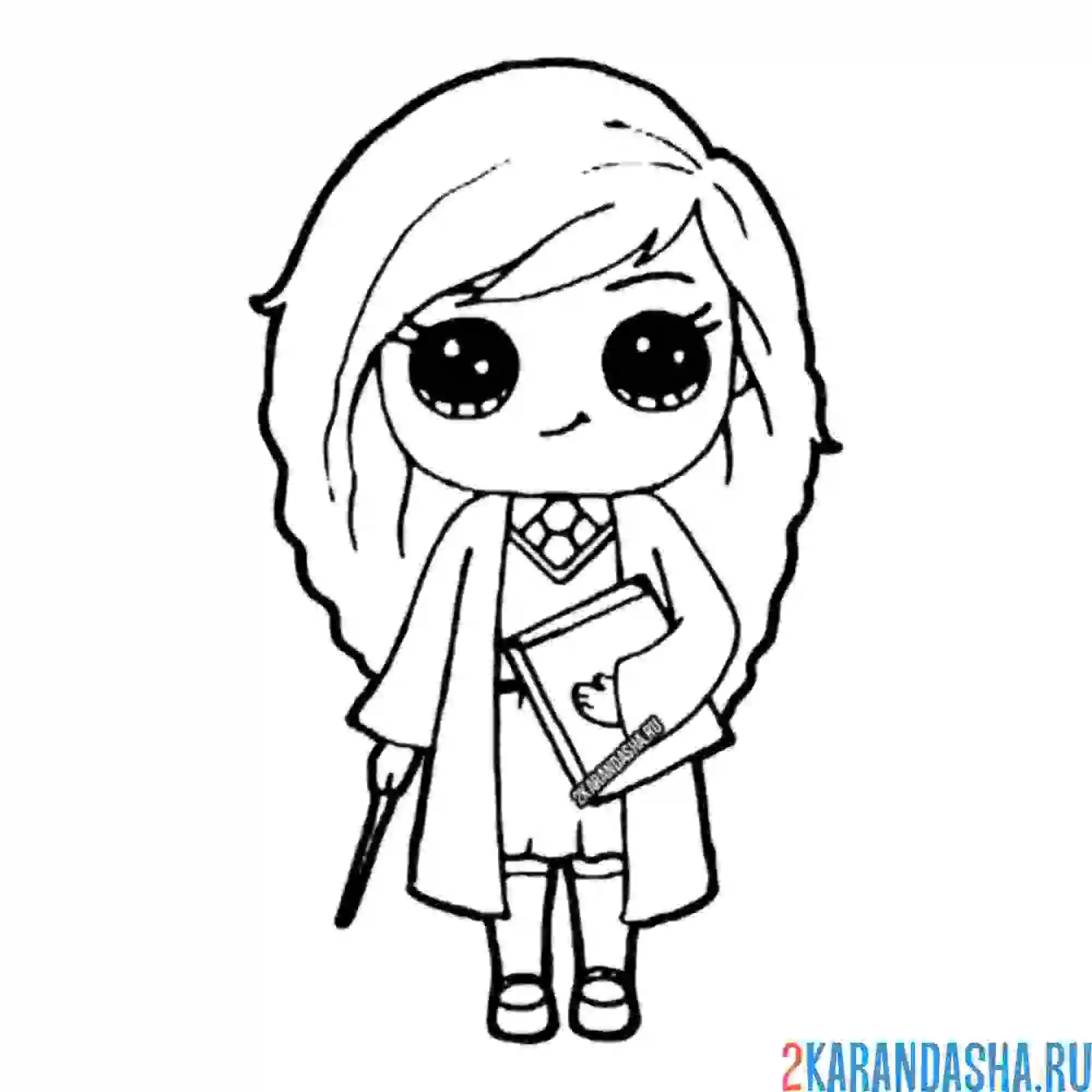 Раскраска гермиона грейнджер