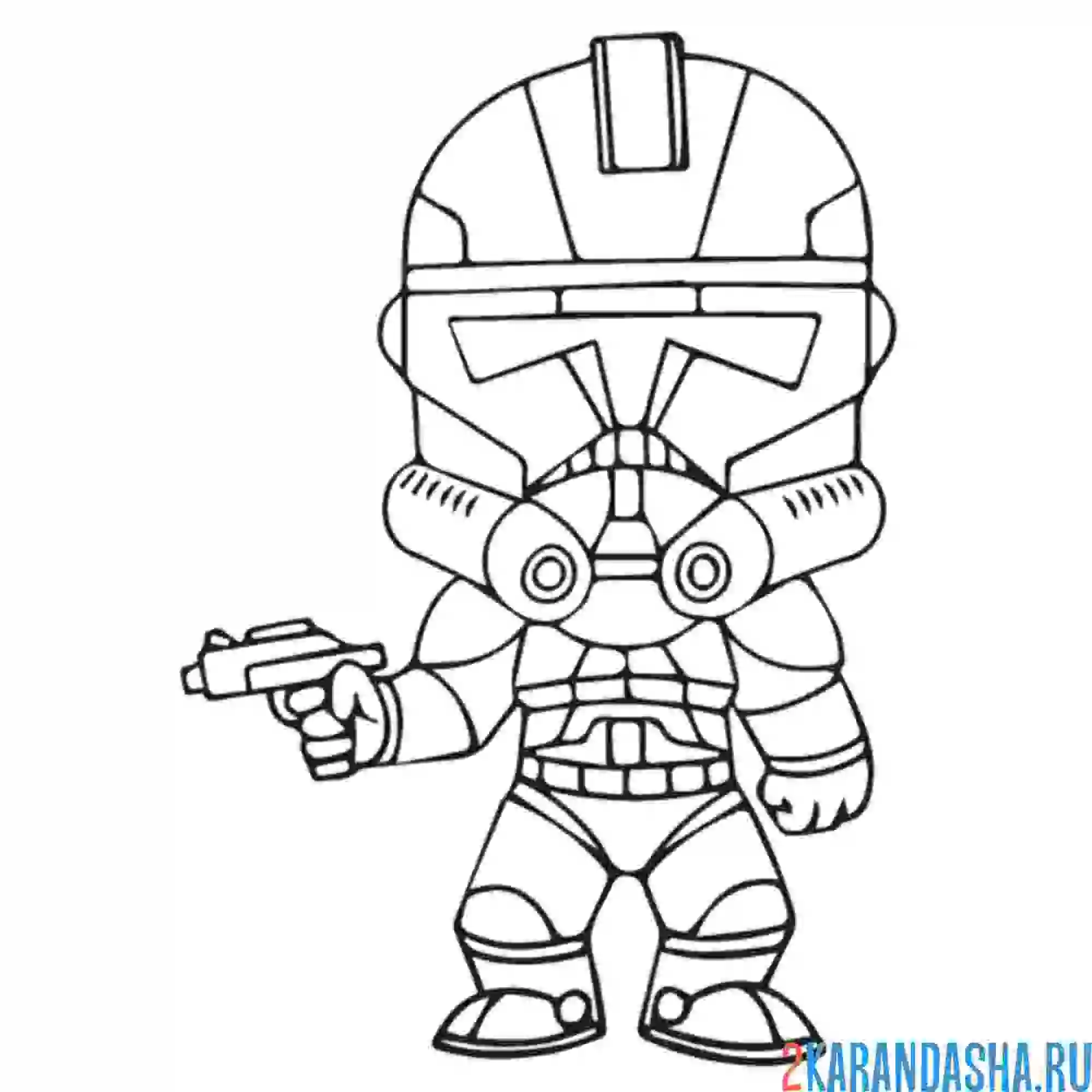 Раскраска клон