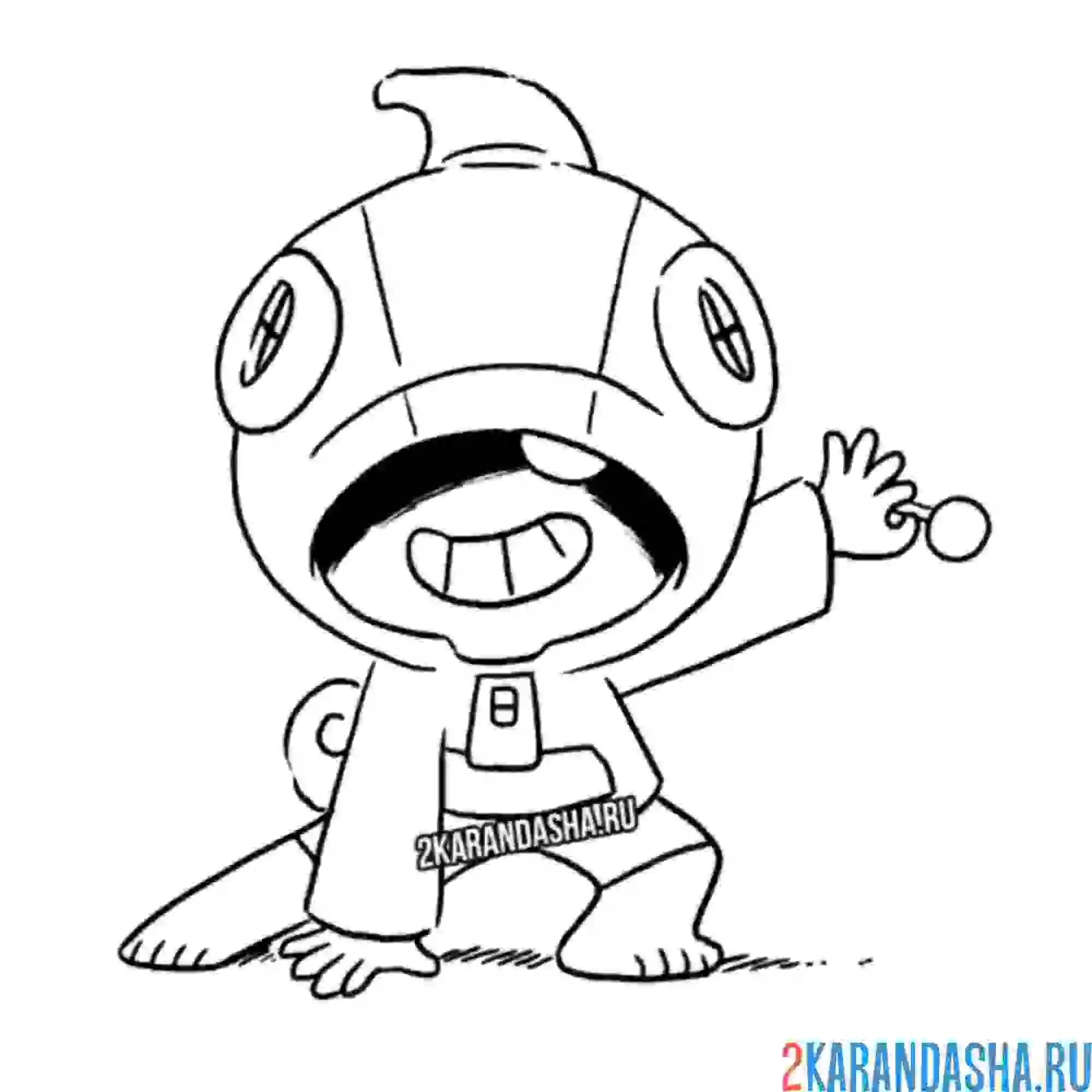 Раскраска леон легендарный боец