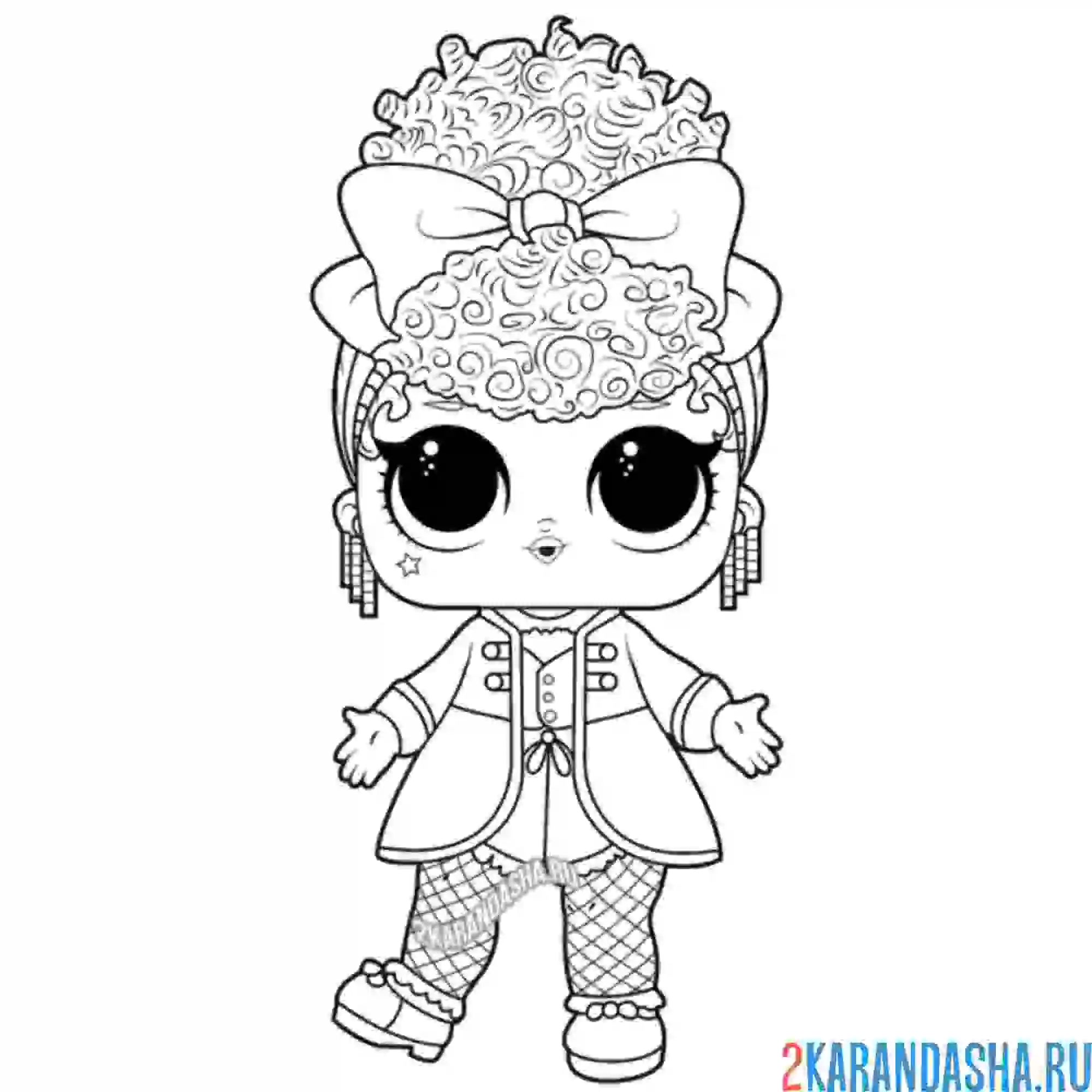 Раскраска новая кукла лол 2021-2022