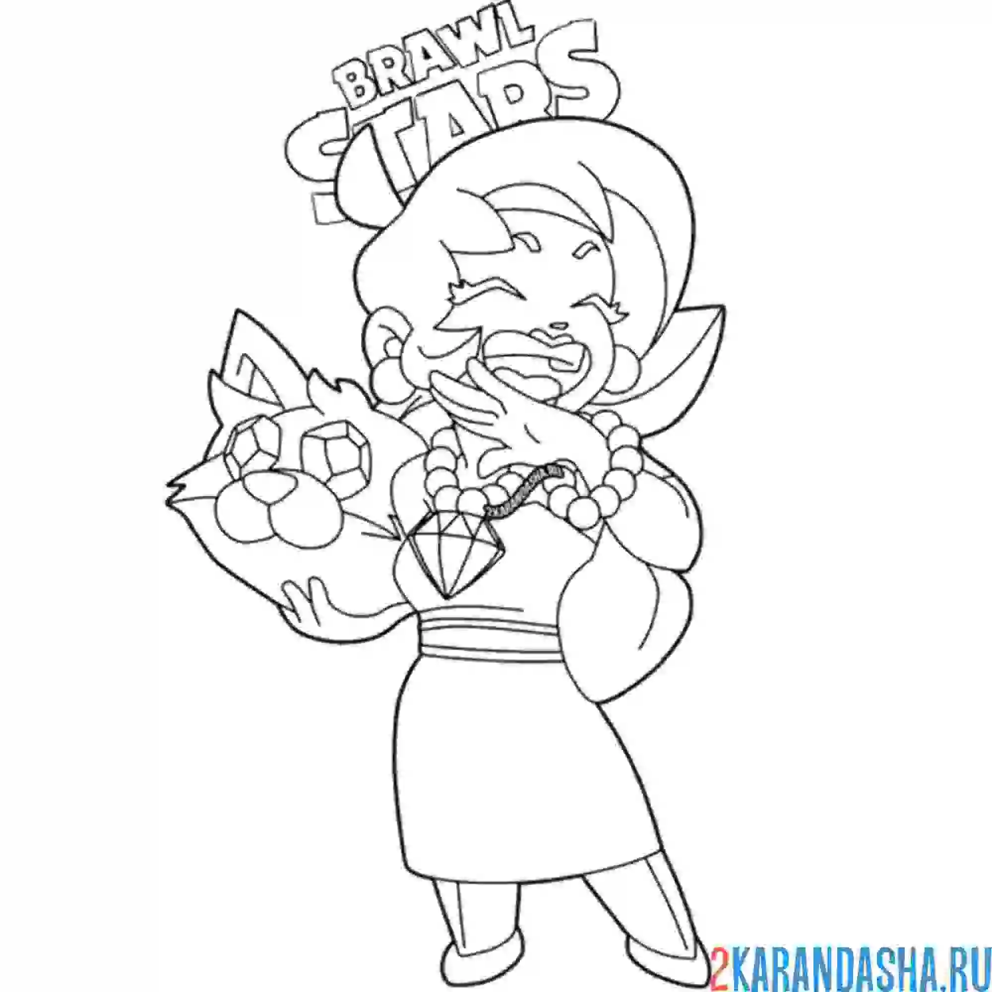 Раскраска новый боец лола