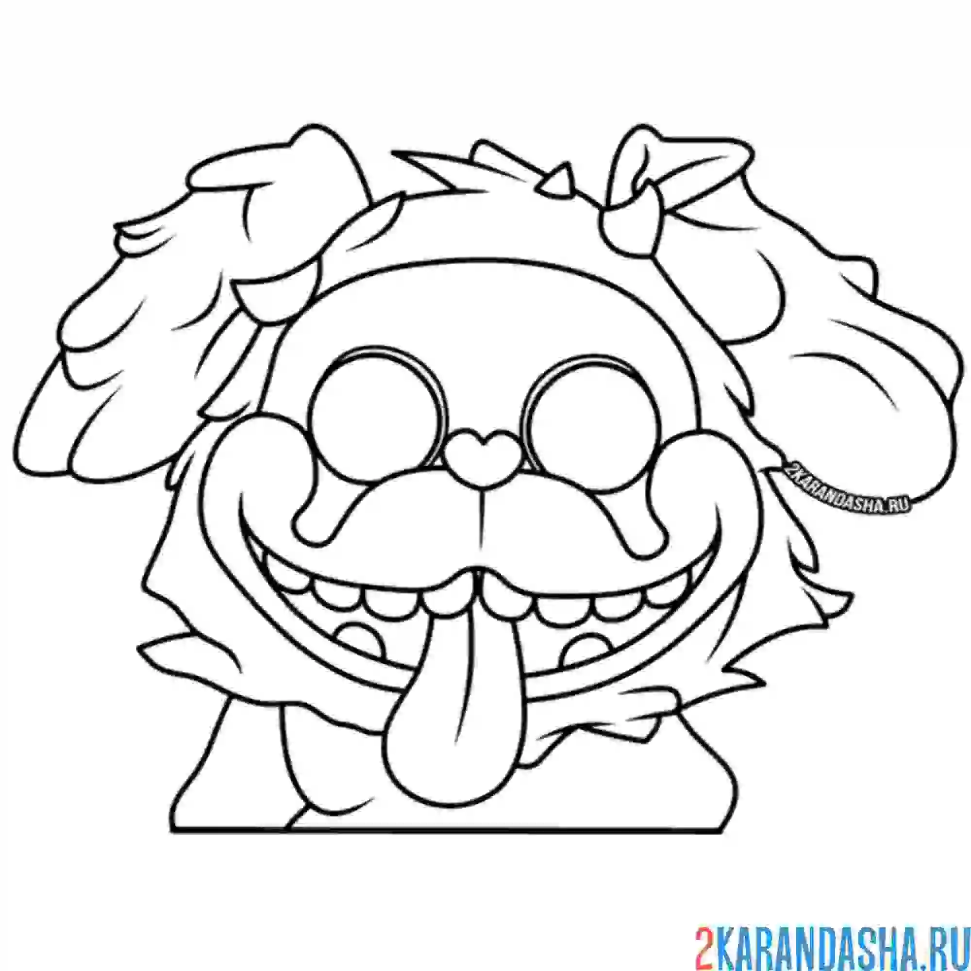 Раскраска pj pug-a-pillar поппи плейтайм