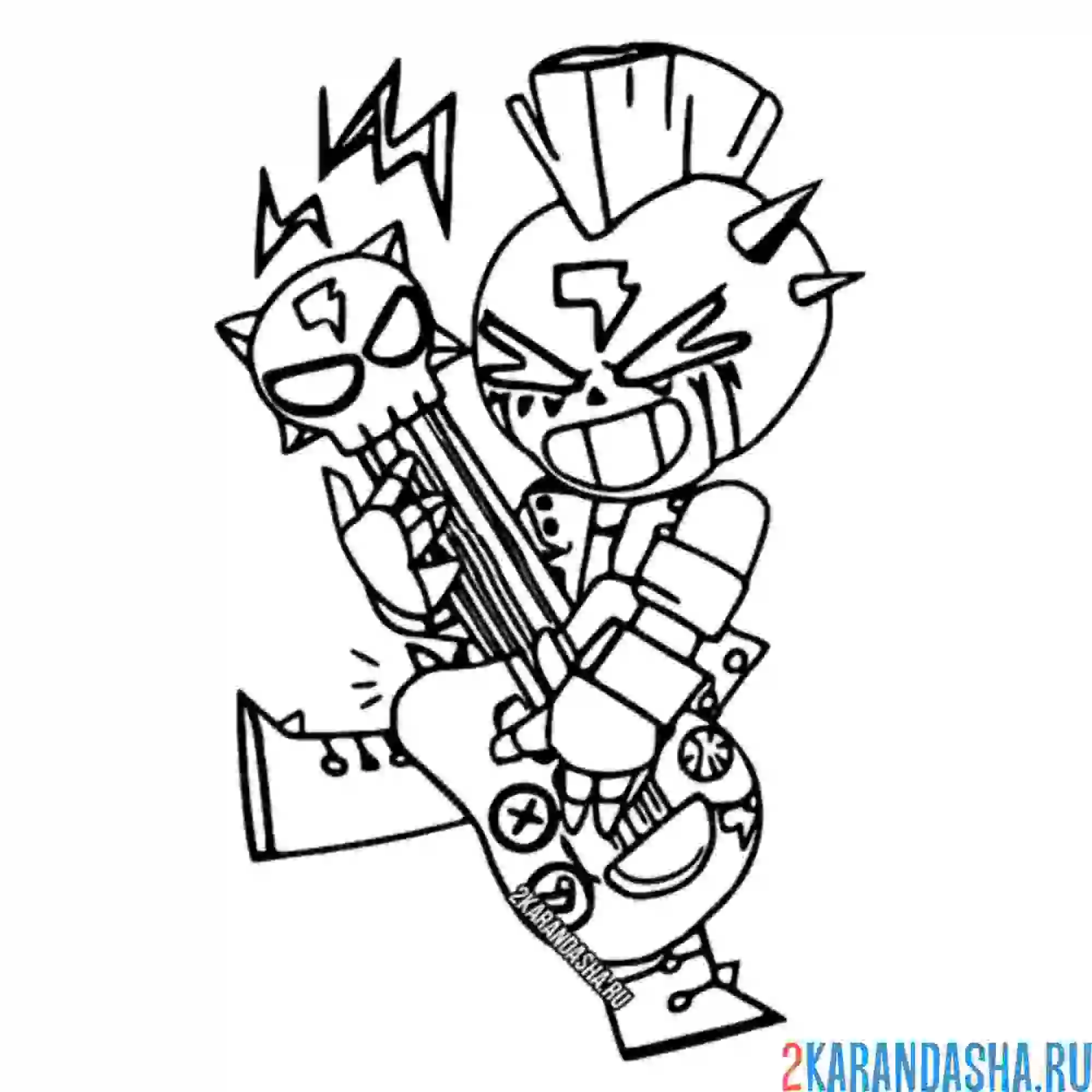 Раскраска поко трэшер