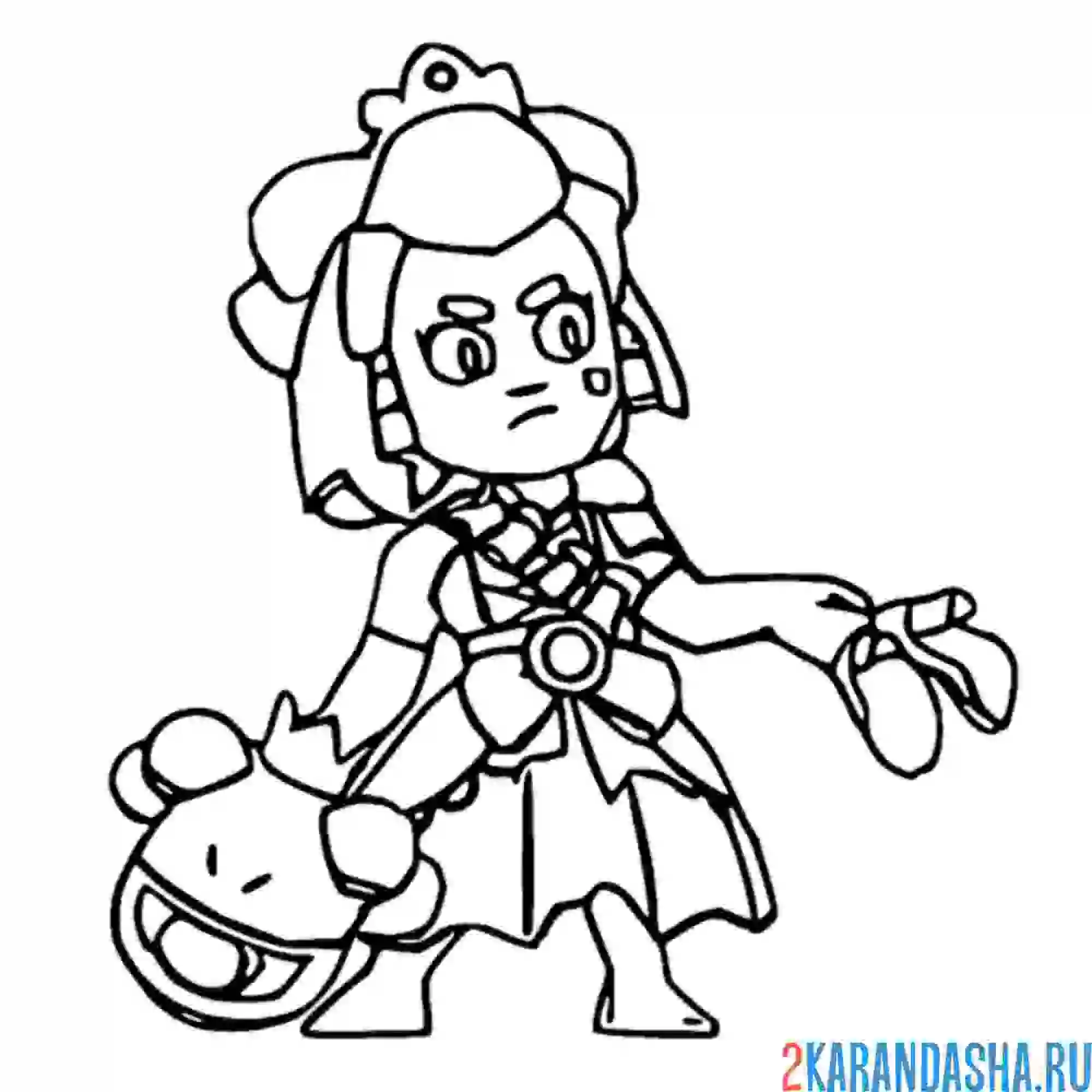 Раскраска принцесса шелли