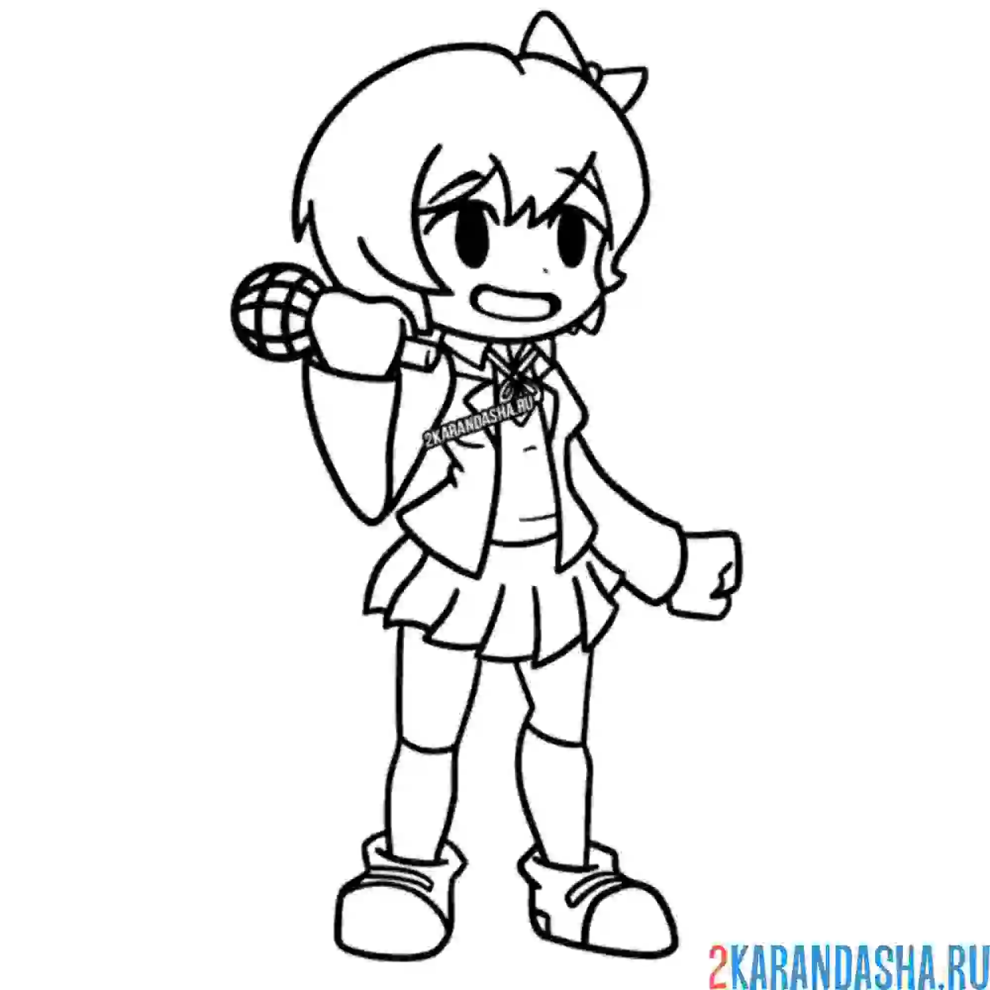 Раскраска sayori