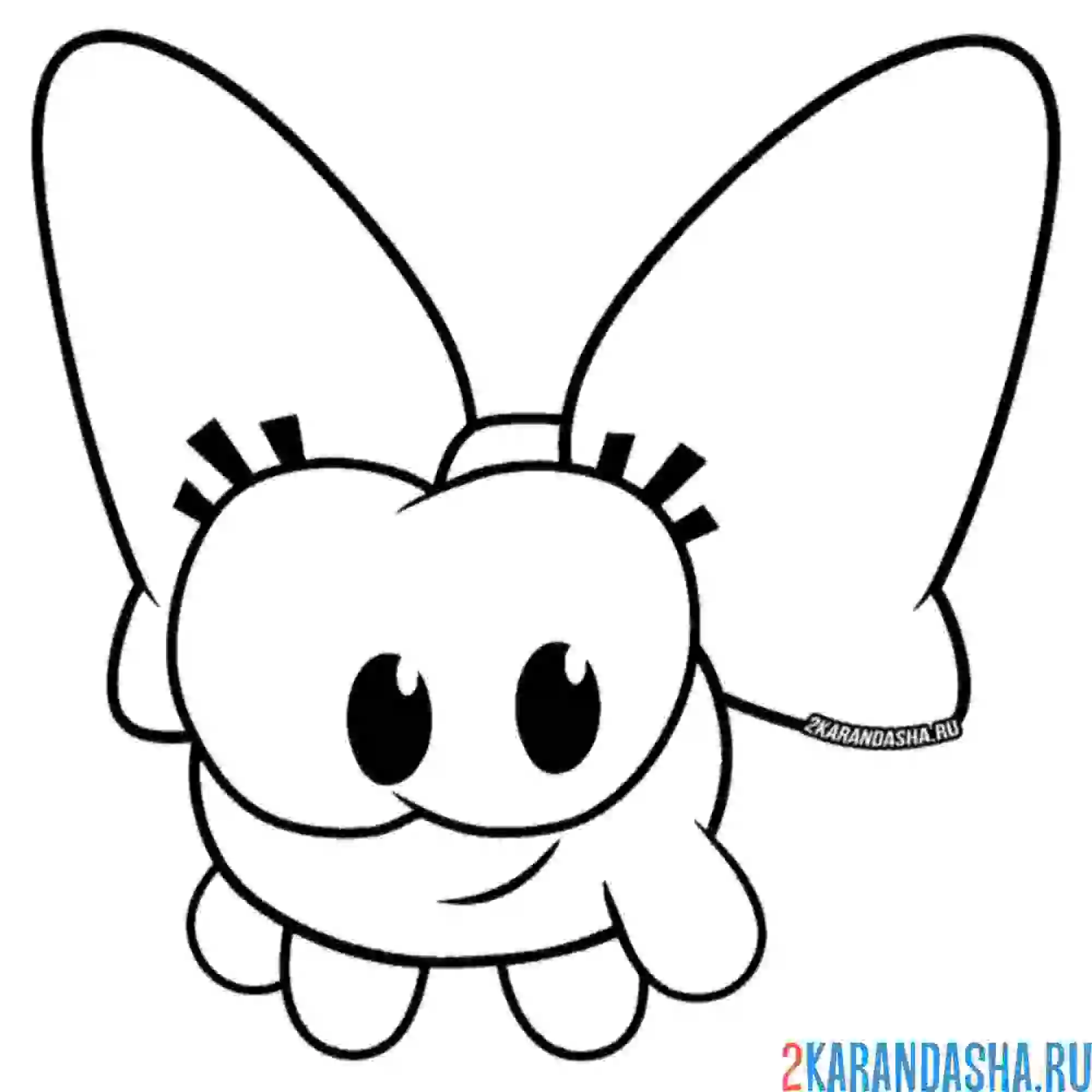 Раскраска сердитый малыш из ам-няма