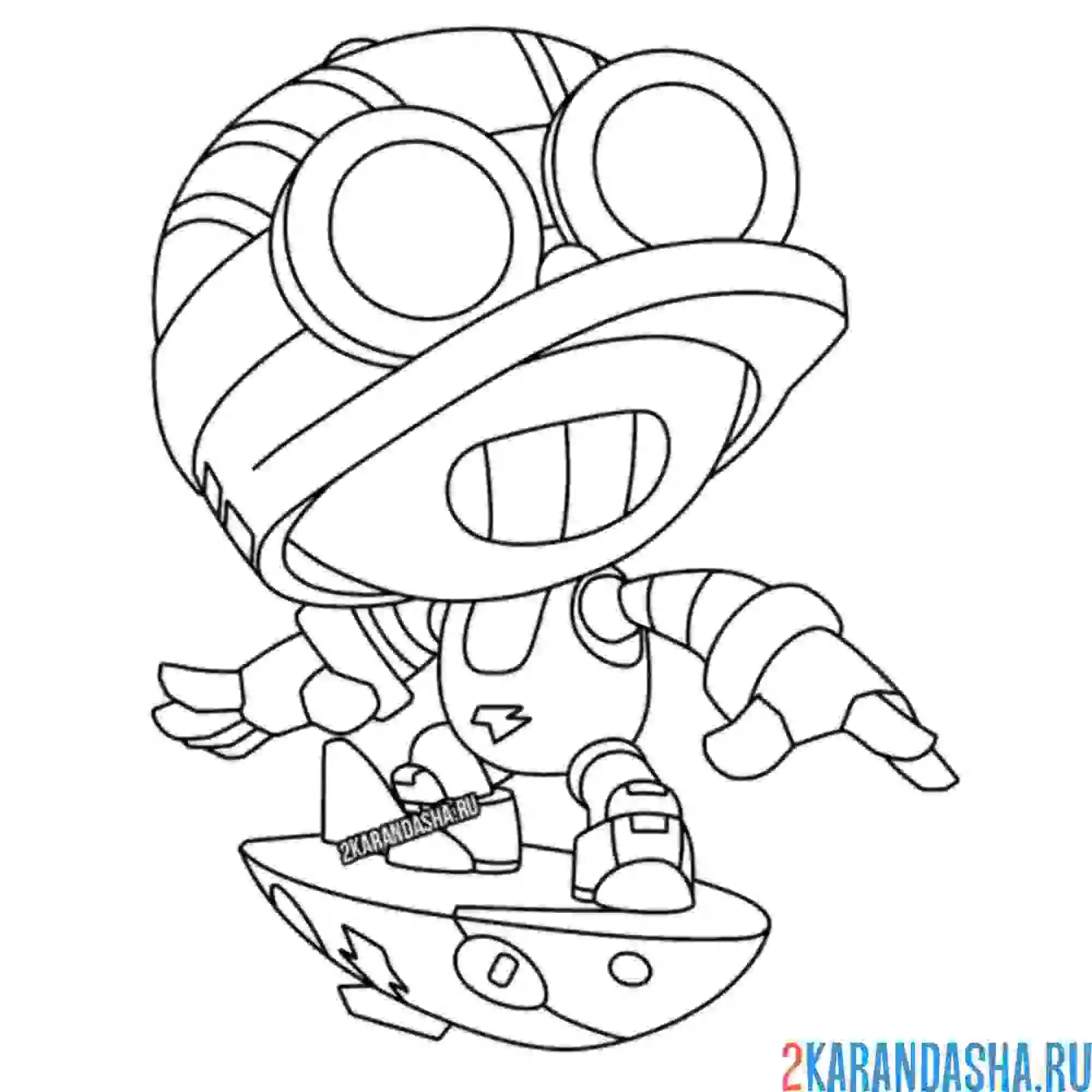 Раскраска серфер карл новинка