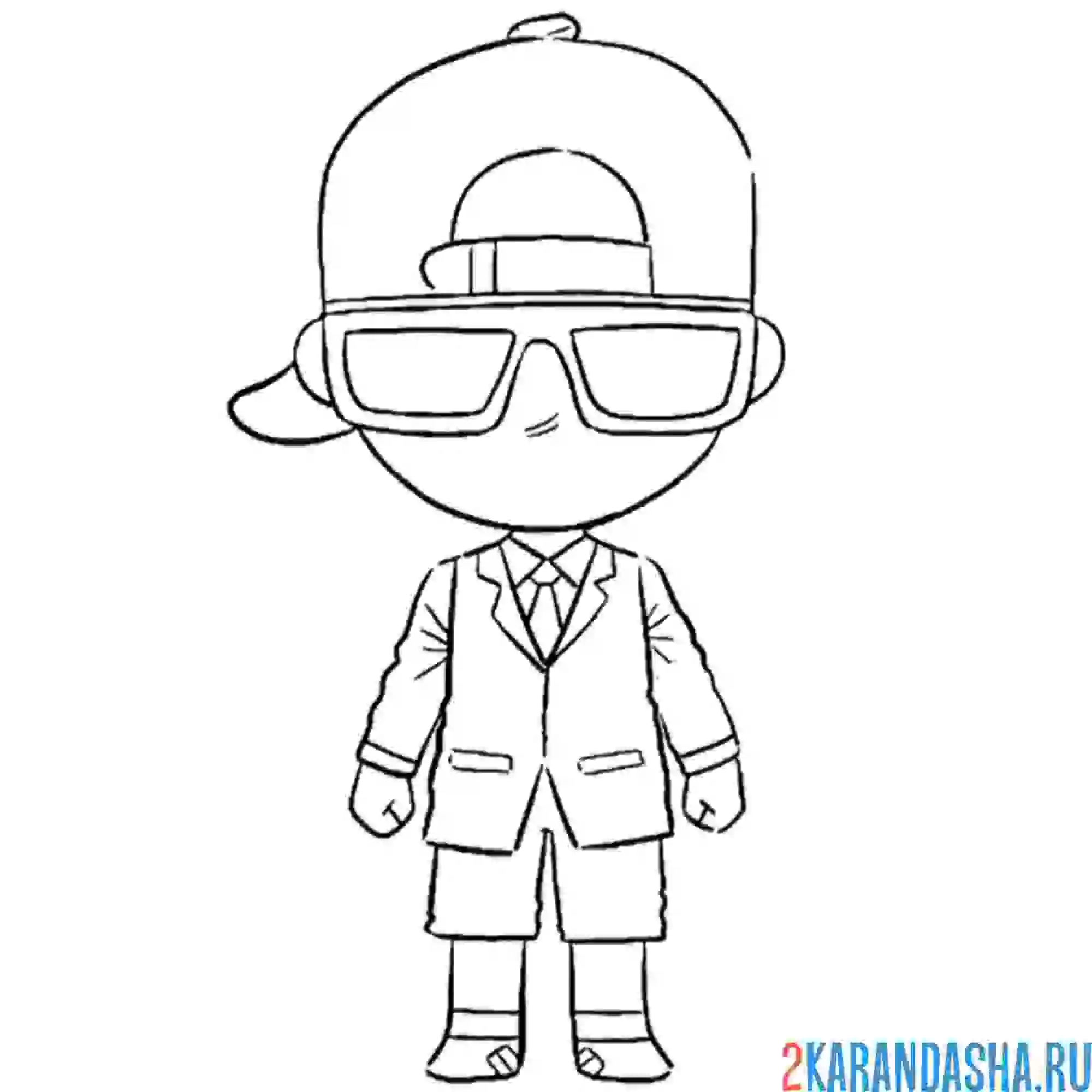 Раскраска шэдоу фортнайт