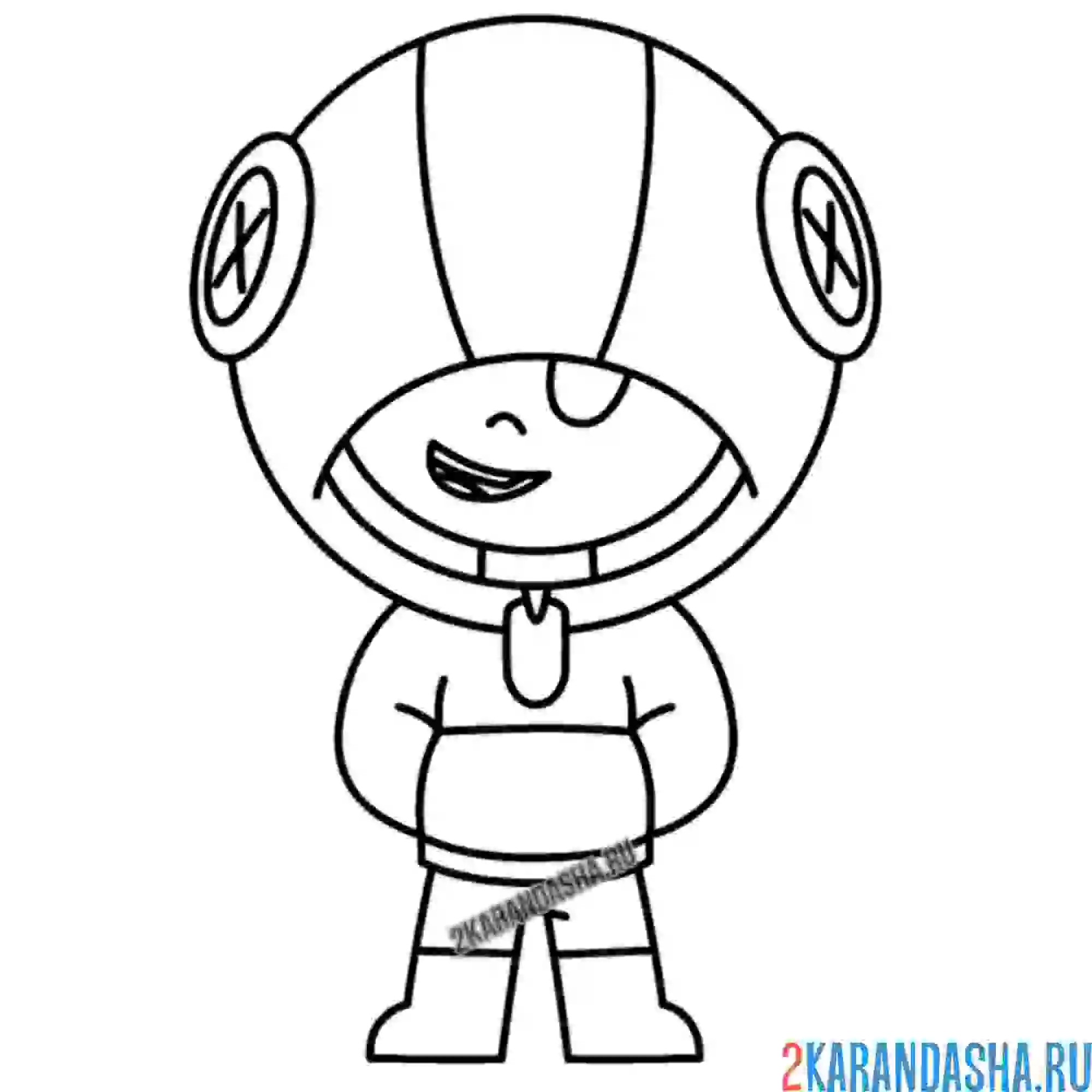 Раскраска скин леон боец