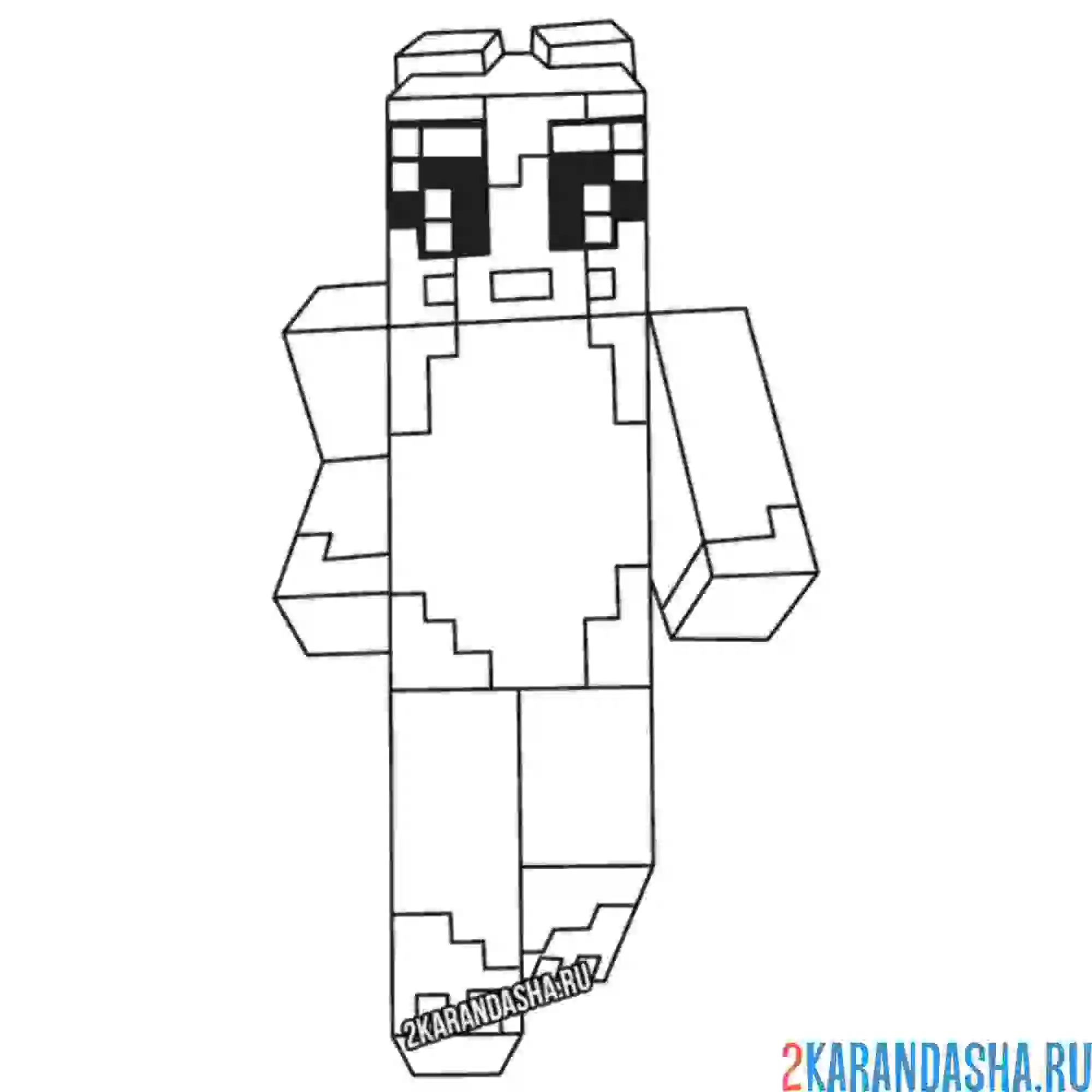 Раскраска stampylongnose стэмпи