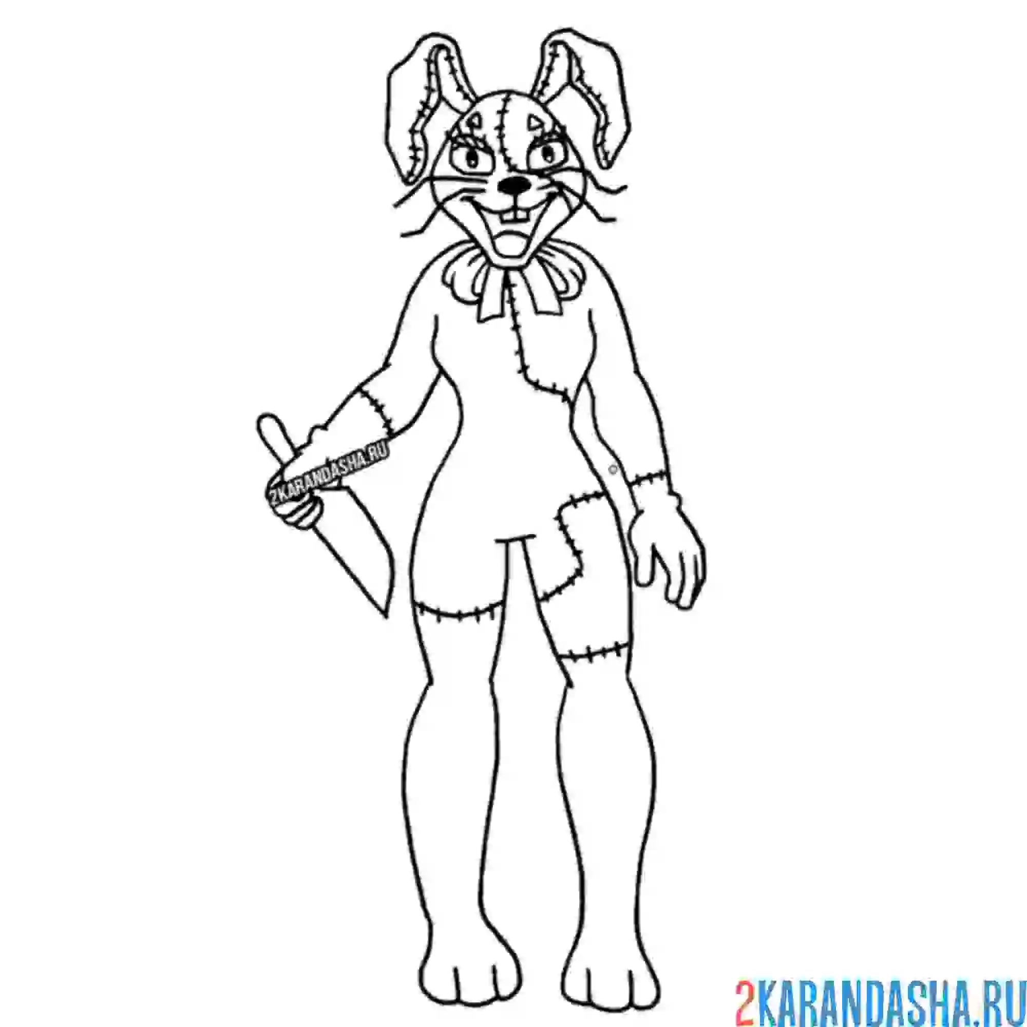 Раскраска ванесса (ванни) фнаф