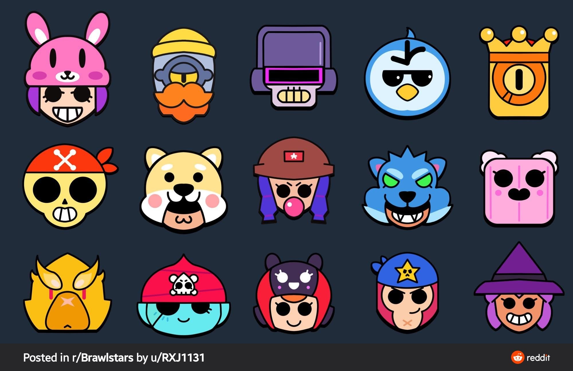 Brawl stars рисовать значки